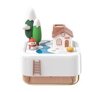 Umidificatore di Natale Design Baita di Natale Innevata USB a Luce a 7 | Umidificatore per Piccola Stanza per la Casa, Camera da Letto, Hotel, Ufficio, Lavoro, Sonno, Viaggio e Piante