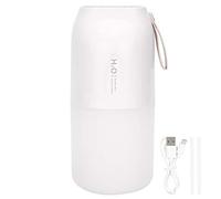 Umidificatore diffusore a doppia nebulizzazione da 300 ml, umidificatore d’aria portatile con ricarica USB, atomizzazione a nano-nebbia, 2 modalità di nebulizzazione e luce (Bianca)