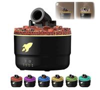 Umidificatore, diffusore di aromi, cannone a vapore silenzioso con LED a 7 colori, a forma di torretta creativa per casa e ufficio, piccolo umidificatore da scrivania