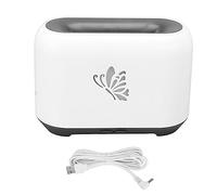 Umidificatore diffusore di fiamma da 150 ml, con 7 luci di colore, previene la secchezza, idrata il diffusore dell'olio essenziale per l'ufficio bianco