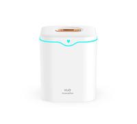 Umidificatore, Diffusore Di Oli Essenziali Umidificatore A Doppio Spruzzo Da 2000 Ml, Aromatico Elettrico For Uso Domestico, Ultrasonico, Silenzioso, Con Nebbia Fredda per Casa e l'ufficio(White)