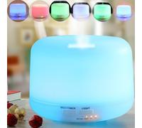 UMIDIFICATORE DIFFUSORE PROFUMI ULTRASUONI 7 LED + OLIO PROFUMATO