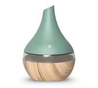 Umidificatore e diffusore ad ultrasuoni, 300 ml, diffusione a freddo con o senza luce, illuminazione a LED multicolore, 2 modalità di diffusione, design compatto, per ufficio, camera da letto, bambino