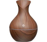 Umidificatore effetto legno scuro, elegante diffusore per aromaterapia, cavo di ricarica USB, migliorato il clima della stanza, design elegante, ideale per ogni stanza per creare il proprio profumo