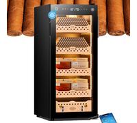 Umidificatore elettronico con controllo dell'umidità e della temperatura, capacità 70 l per la conservazione dei sigari