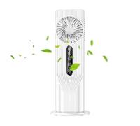 Umidificatore Fan, Desk Mister Ventilator, Quiet Cooling Airflow, Remote Control Function with 100ml Water Tank for Offices, Camping, Dorm, Nursery, Car, 13,98 x 6,1 Inches