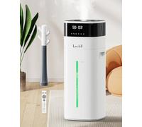 Umidificatore grande stanza, 5,3 Gal/20L Umidificatori a nebbia fredda e calda per la casa 3000 piedi quadrati, umidificatori per tutta la casa con diffusore e tubo esteso, umidificatori di