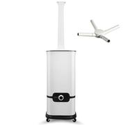 Umidificatore industriale commerciale,1500 ml/h spruzzatore di raffreddamento automatico a nebbia da 16 litri con telecomando e timer 12 ore, uscita di nebbia regolabile a 3 marce,40-70%(A)