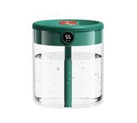 Umidificatore Mini, 2 L USB Umidificatori Silenzioso da Tavolo con Doppia Porta di Nebulizzazione e Luce Notturna per Camera da Letto, Ufficio, Casa, Viaggi