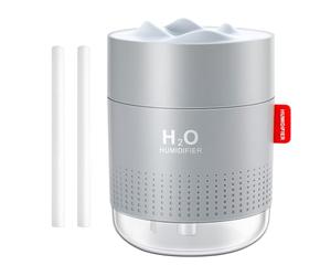 Umidificatore Mini 500ml,umidificatore ambiente Bambini,Nebbia Fredda Super silenzioso con Luce Notturna Spegnimento Automatico Umidificatore Ricarica USB 2 Filtri,per Camera da letto Casa Ufficio