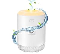 Umidificatore Mini USB umidificatore 2 modalità di Nebbia Super Silenzioso con luce notturna a LED, per ufficio, cameretta del bambino (White)