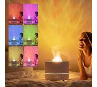 Umidificatore Nebbia Fredda Camera da Letto Silenzioso con Luce Notturna e Proiettore Stellare - 500ml Piccolo Umidificatore Casa Bambini Ragazza