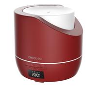 Umidificatore per aromaterapia Cecotec PureAroma 500 Smart Garnet - Capacità 500 ml - Display a LED - Timer 12 ore - 3 modalità vapore - Funzione sveglia - Copertura 30 m² - Rosso