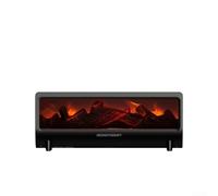 Umidificatore per aromaterapia con effetto fiamma colorata, riduzione del rumore silenziosa, spegnimento automatico per mancanza d'acqua, timer intelligente e grande capacità (nero)