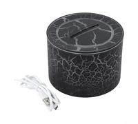 Umidificatore per camera da letto con effetto fiamma sfumata e diffusore di oli essenziali per una vita tranquilla (incrinato)