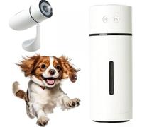 Umidificatore per cani, mini purificatore d'aria USB con luce notturna, modalità di spruzzo regolabili 4/8 ore, crea un ambiente sicuro e idratato per cani (bianco)