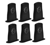 Umidificatore per Chitarra Acustica 6 Pezzi Cilindrico ABS Nero | Chitarre Classiche e Corde in Acciaio, Inserimento Semplice, Studenti e Chitarristi, Viaggio fuori Stagione