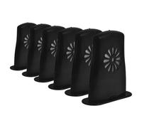 Umidificatore per Chitarra Acustica Cilindrico Nero 6 Pezzi in ABS | Chitarre in Acciaio e Classiche, Studio e Stagione Invernale, Aiuta a Ridurre Costi di Manutenzione