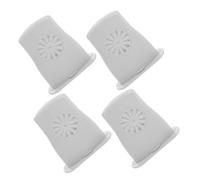Umidificatore per Foro Chitarra Acustica ABS Bianco 4 Pezzi | Manutenzione per Corpo Interno, Pulizia Semplice, Compatibile Molte Acustiche, per Stagione Invernale
