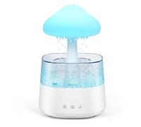 Umidificatore per nuvole di pioggia,Rain Cloud Umidificatore Raindrop Sound e diffusore di oli essenziali per aromaterapia con 7 luci colorate nano nebbia, aiuta a dormire e rilassarsi