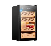 Umidificatore per sigari con rivestimento in cedro spagnolo, per invecchiamento e conservazione, controllo costante dell'umidità e della temperatura, ideale per casa, ufficio e bar per sigari (70 l