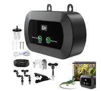 Umidificatore per Terrario,Spruzzatore Automatico per Terrario con Timer Integrato - Spruzzatore Silenzioso con Bocchette Regolabili 360° per Anfibi e Rettili come Camaleonti e