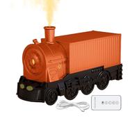 Umidificatore Personale,A Forma Di Treno Con Luce LED 7 Colori E Diffusore Di Aromaterapia,Umidificatore Da Scrivania - Per Camera Casa Camera Interna Camera
