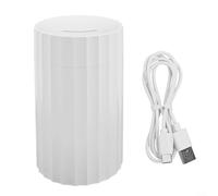 Umidificatore portatile da 100 ml e diffusore di oli essenziali, dotato di illuminazione a LED colorata e funzionamento sicuro senza acqua (bianco)