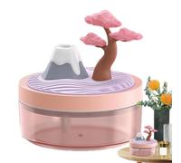 Umidificatore portatile piccolo umidificatore | Umidificatore d'aria con decorazione paesaggistica | Umidificatore da tavolo silenzioso, spegnimento automatico, umidificatore a nebbia fresca per studi