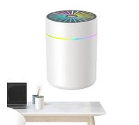 Umidificatore portatile, umidificatore da interni, 0,5 l, per camera da e piccoli spazi, timer autosufficiente, filtro, diffusore e per casa, camera, bagno e
