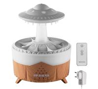Umidificatore Rain Cloud,350ML Umidificatori Nuvole Pioggia Diffusore Aromaterapia con Telecomando Wireless e 7 Colori di Luci Ambientale e 3 Modalità Timer per Camera da Letto Casa Ufficio