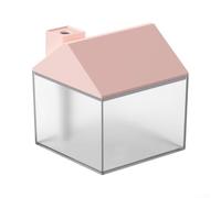 Umidificatore ricaricabile a LED a forma di casa, 2500 ml, con luce a 7 colori, diffusore di oli essenziali per la decorazione della casa e della camera da letto (rosa)