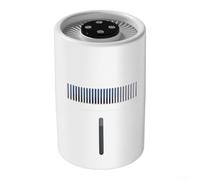 Umidificatore silenzioso con serbatoio da 4 l, doppio creatore | Camera da letto, ufficio, funzionamento silenzioso, rimozione della polvere, allergie domestiche, bianco