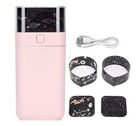 Umidificatore Starlight Mini 300 ml, umidificatore da scrivania silenzioso con doppia modalità di nebbia e luce notturna a LED ultrasonica con proiezione di stelle, ideale per came (Rosa)