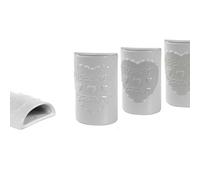 Umidificatore Termosifone, Evaporatore d'Acqua, Umidificatori Ambiente Aria, in Ceramica, Decorativi (Set 3 - Decoro Cuore)