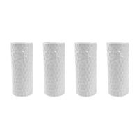 Umidificatore Termosifone, Evaporatore d'Acqua, Umidificatori Ambiente Aria, in Ceramica, Decorativi (Set 4 - Decoro Bianco Martellato)