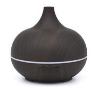 Umidificatore Ultrasonico Portatile del Diffusore di Aromaterapia del Diffusore Dell'Olio di Legno di 150Ml Umidificatore Silenzioso con Luce Principale A 7 Colori Senza Acqua Spenta Automaticamente