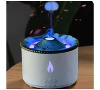Umidificatore ultrasuoni Volcano Flame, diffusore d'aria fiamma Diffusore aromi vulcano 360ml Volcano Flame Nebbia fredda Umidificatore ultrasuoni Spegnimento automatico Luce notturna LED Regalo casa
