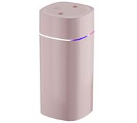Umidificatore USB compatto con luce notturna colorata, capacità 600 ml, volume della nebbia migliorato per una vita confortevole (rosa)