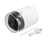 Umidificatore USB da 500 ml con luce notturna e timer, idratante silenzioso per camera da letto, ufficio, viaggi, portatile, da scrivania, bianco o rosa (bianco)