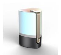Umidificatore USB da tavolo, 160 ml, macchina per casa e ufficio, diffusione di fragranze, alimentazione USB, luce notturna (nero e oro)