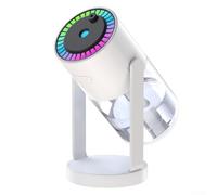 Umidificatore USB e luce notturna purificatore d'aria per auto con stellato per proiezione del cielo, funzionamento silenzioso 26 dB, 2 modalità di spruzzo, spegnimento automatico, portatile per