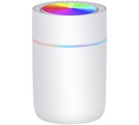 Umidificatore USB per auto da 350 ml con tecnologia Sound Wave, due opzioni di nebulizzazione e timer da 4 a 6 ore per un comodo utilizzo nei veicoli (K15 - bianco)