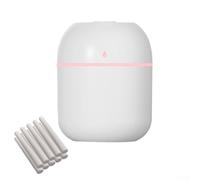 Umidificatore USB per interni efficiente, con 10 tamponi di cotone, perfetto per idratare il tuo spazio in silenzio (bianco)