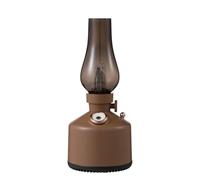 Umidificatore vintage ricaricabile tramite USB con diffusore di luce per aromaterapia, olio silenzioso per notte flessibile, design retrò, nebbia per casa, ufficio, camera da letto (225 x 95 mm