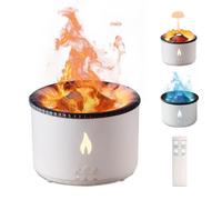 Umidificatore Vulcano, diffusore di aromi a fiamma: umidificatore per aromaterapia da 360 ml, medusa/fiamma, 2 modalità di nebbia, telecomando per olio super silenzioso, diffusore di nebbia fredda per
