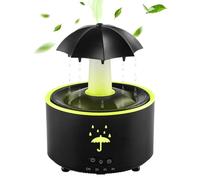 Umidificatori A Fredda Per La Camera Da | Umettatore D'Aria A 7 Colori Con Effetto Goccia Di Pioggia,Diffusore Ad Ombrello Rotante - Per Camera, Scrivania, Dormitorio, Interno, Comodino, Appartamento,