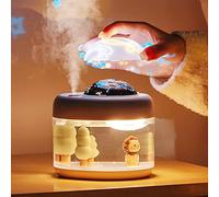 Umidificatori a nebbia fredda per neonati 500 ml per camera da letto, umidificatore piccolo e silenzioso per la casa con luce notturna Proiettore di stelle