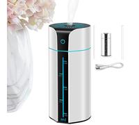 Umidificatori, Air Purifier, USB Diffuser, 3.94x3.94x8.86 Inches, Quiet, Auto Shut Off, Led Light for Bedroom, Nursery, Living Room, Bathroom, Rv, Ampio Space