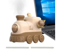 Umidificatori per camera da letto del bambino, purificatore dal design a treno silenzioso, 300 ml, umidificatore per camera da letto, ufficio, asilo, casa, soggiorno, scrivania per bambini